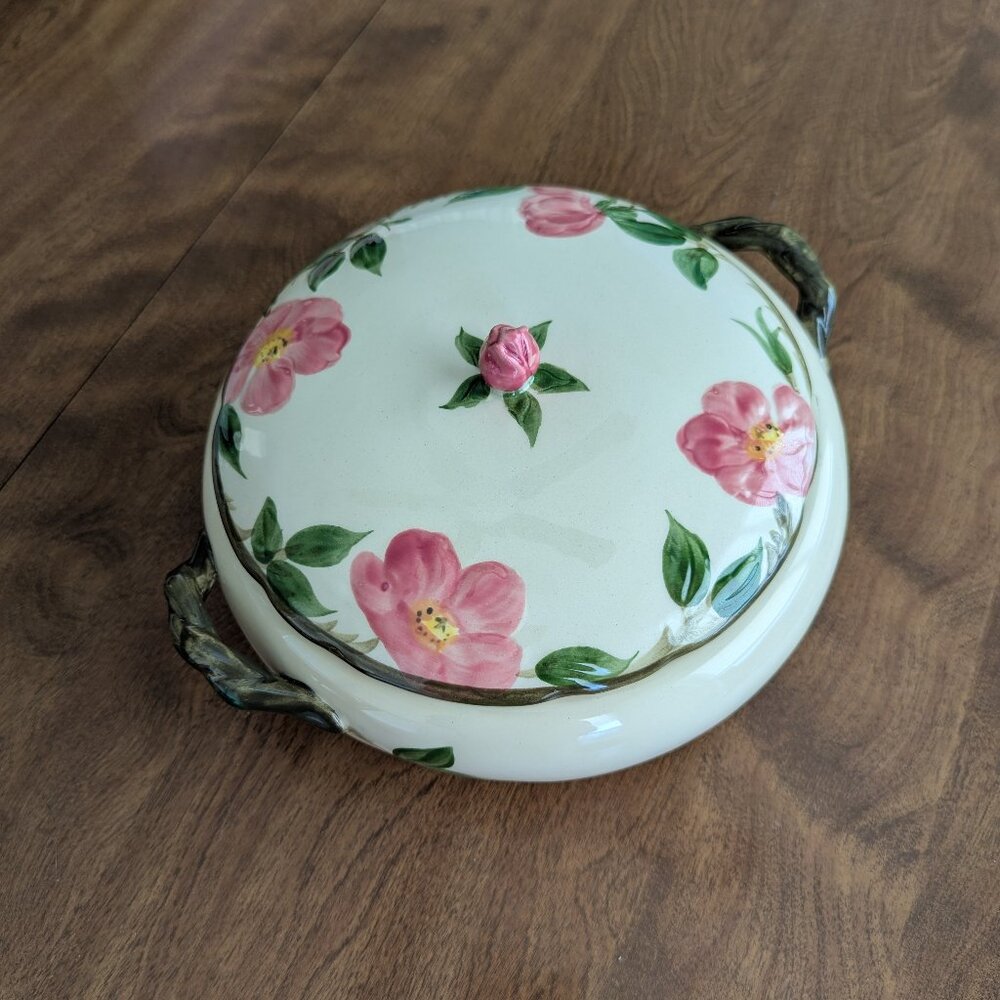 Franciscan Desert Rose earthenware Covered Vegetable Bowl